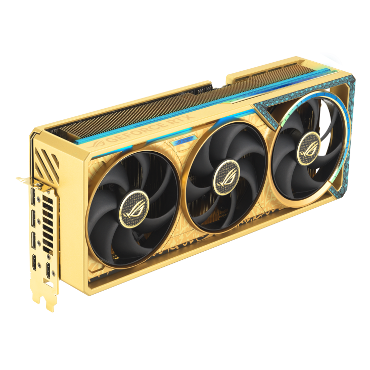 ROG Astral GeForce RTX™ 5090 Dhahab CORE OC Edition 32GB GDDR7 - Graphics Card ROG Astral GeForce RTX™ 5090 Dhahab CORE OC Edition 32GB GDDR7 - Graphics Card
